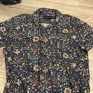 Abercrombie linen blend Camp Collar Shirt